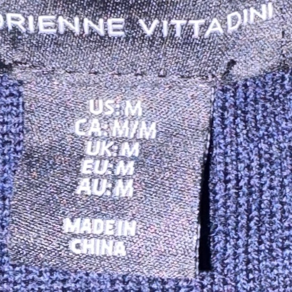 Adrienne Vittadini Burgundy and Navy Cardigan - Picture 4 of 4